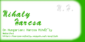 mihaly harcsa business card